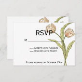 Spring Tulip UAWG (vollständig anpassbar) RSVP Karte (Vorne/Hinten)