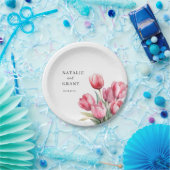 Spring Tulip Wedding Pappteller (Party)