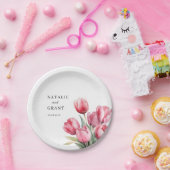 Spring Tulip Wedding Pappteller (Party)