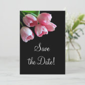 Spring Tulips Ankündigung Datum freihalten (Stehend Vorderseite)