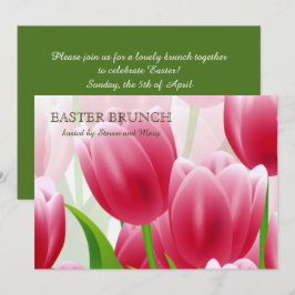 Spring Tulips Custom Oaster Brunch Einladung