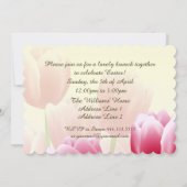 Spring Tulips Custom Oaster Brunch Einladungen (Rückseite)