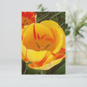 Spring Tulips Flat Greeting Card Karte (Stehend Vorderseite)