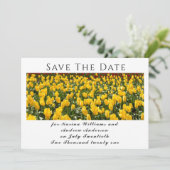 Spring Tulips Flat Save The Date Card (Stehend Vorderseite)