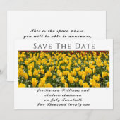 Spring Tulips Flat Save The Date Card (Vorne/Hinten)