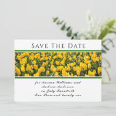 Spring Tulips Flat Save the Date Card (Stehend Vorderseite)