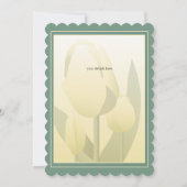 Spring Tulips Geburtstagsparty Yellow Einladung (Rückseite)