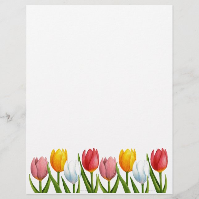 Spring Tulips Letterhead (Vorderseite)