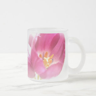 Spring Tulips Mattiert Glass Tasse