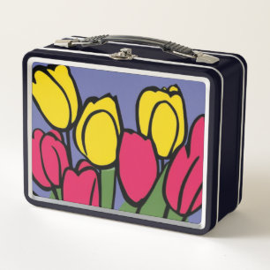 Spring Tulips Metall Brotdose