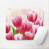 Spring Tulips Osterbenutzerdefiniertes Geschenk Mousepad (Mit Mouse)