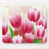 Spring Tulips Osterbenutzerdefiniertes Geschenk Mousepad (Vorne)