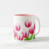 Spring Tulips Ostergeschenk Zweifarbige Tasse (VorderseiteRechts)