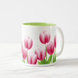 Spring Tulips Ostergeschenk Zweifarbige Tasse