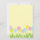 Spring Tulips OsterParty Einladung (Rückseite)
