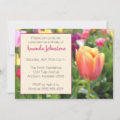 Spring Tulips Party Einladung (Vorderseite)