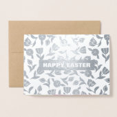 Spring Tulips Real Foil Luxus Ostern Folienkarte (Vorderseite mit Umschlag)