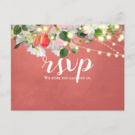 Spring Tulips & Roses | Blush RSVP Postkarte