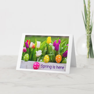 SPRING UND OSTERE SONDERTAG FÜR BESONDERE PERSONEN FEIERTAGSKARTE