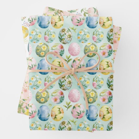 SPRING UND OSTGESCHENK GESCHENKPAPIER SET (Beispiel)