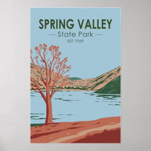 Spring Valley Staat Park Nevada Vintag Poster (Vorne)