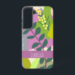 Spring Verlasse Abstrakten Fett Colors Individuell Samsung Galaxy Hülle<br><div class="desc">Kühne,  farbenfrohe,  modern inspirierend botanische Blätter mit farbigen Pop</div>