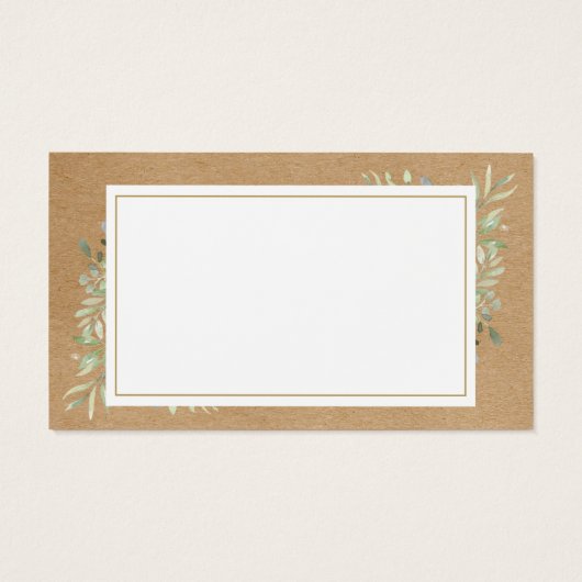 Spring Verlasse Rustic Kraft Gift Card (Rückseite)