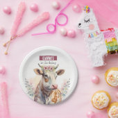 Spring vibes Cow - Birthday Party - Pappteller (Party)