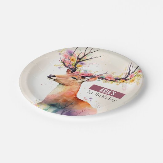 Spring vibes Dee - Birthday Party - Pappteller (Schrägansicht)