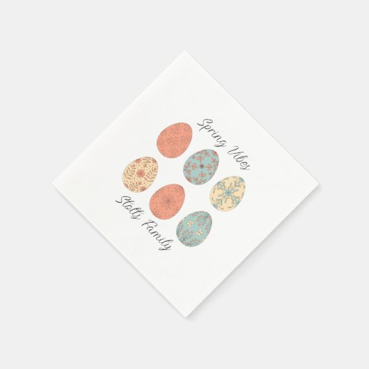 Spring Vibes - Personalisierter Ostern Napkin mit  Serviette (Ecke)
