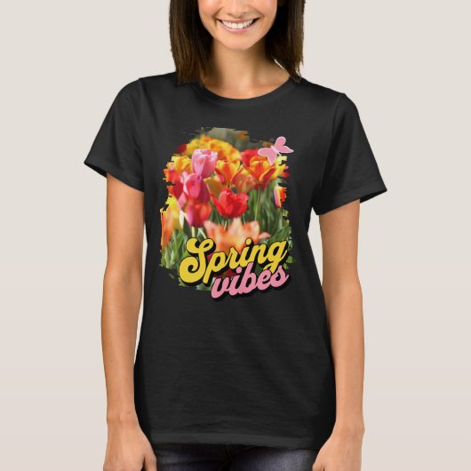 Spring Vibes Tulips T-Shirt (Vorderseite)