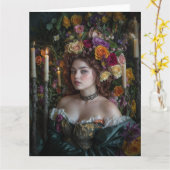 Spring Viktorianisch Goth 2025 Design 11 Card Karte (Gelbe Blume)