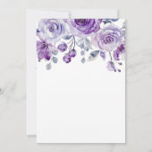 Spring Violet Rose Blumengarten Geburtstag Einladung (Rückseite)