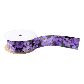 Spring Violets Ribbon Satinband