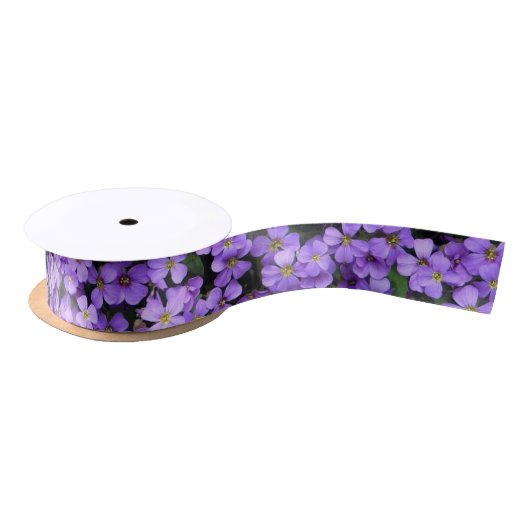 Spring Violets Ribbon Satinband (Spule)