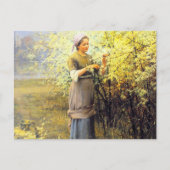 Spring von Daniel Ridgway Knight Postkarte (Vorderseite)