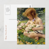 "Spring" von Franz Dvorak Postkarte (Vorne/Hinten)