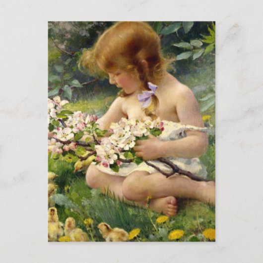 "Spring" von Franz Dvorak Postkarte (Vorderseite)