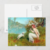Spring von John Collier Postkarte (Vorne/Hinten)