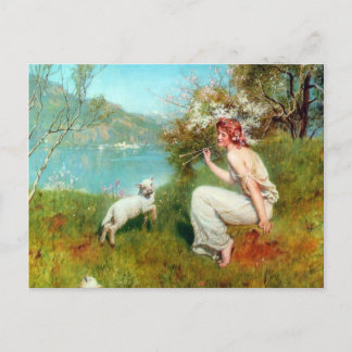 Spring von John Collier Postkarte