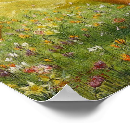 Spring von William Savage Cooper Poster (Ecke)