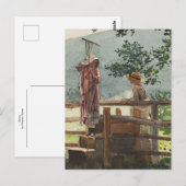 Spring von Winslow Homer Postkarte (Vorne/Hinten)