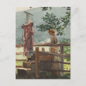Spring von Winslow Homer Postkarte (Vorderseite)