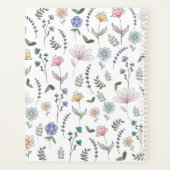 Spring Wassercolor Doodle-Blume Planer (Rückseite)