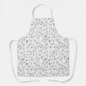 Spring Wassercolor Doodle-Blume Schürze (Vorderseite)