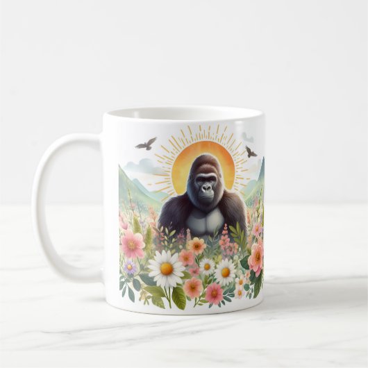 Spring Wassercolor Gorilla - Kid Tasse (Links)