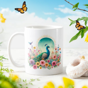 Spring Wassercolor Peacock - Kid-Tasse Kaffeetasse