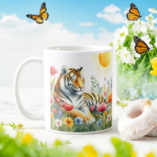 Spring Wassercolor Tiger - Kid Tasse