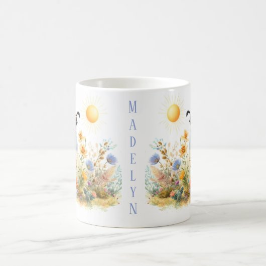 Spring Watercolor California Quail - Kid Tasse (Mittel)