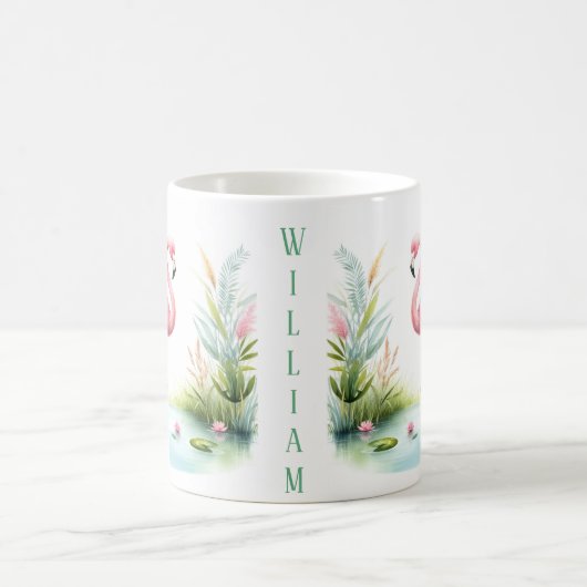 Spring Watercolor Flamingo - Kid Tasse (Mittel)